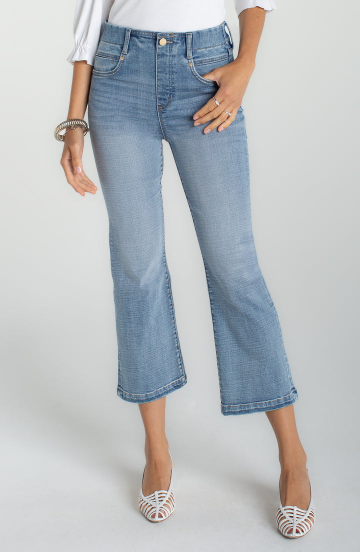 Liverpool The Gia Glider® Crop Flare W/ Tulip Back - Bryce Canyon