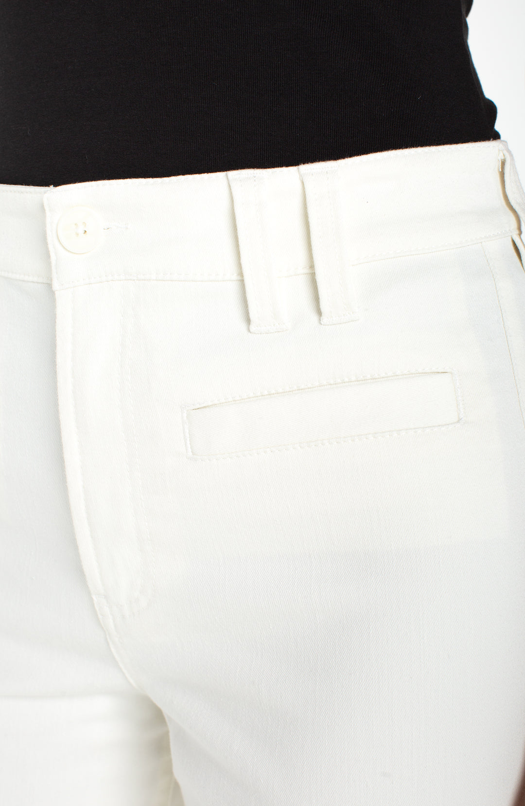 Liverpool High Rise Cropped Wide Leg - Whipped Cream