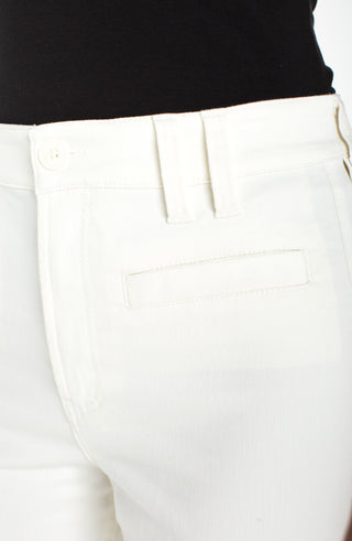 Liverpool High Rise Cropped Wide Leg - Whipped Cream