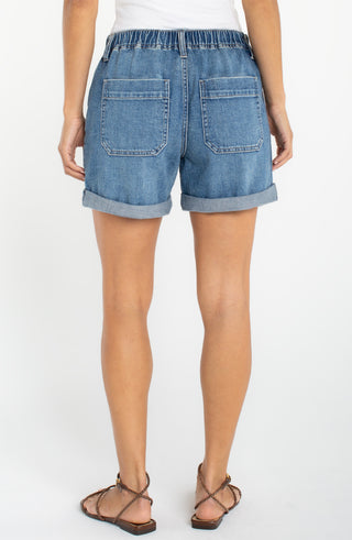 Liverpool Elastic Back Roll Cuff Short Isla Vista
