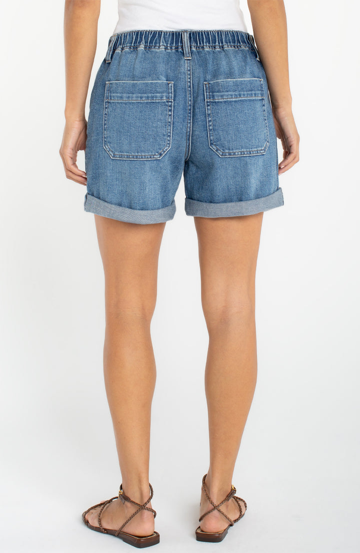 Liverpool Elastic Back Roll Cuff Short Isla Vista