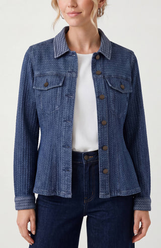 Liverpool Fit & Flare Jacket Blue Doris