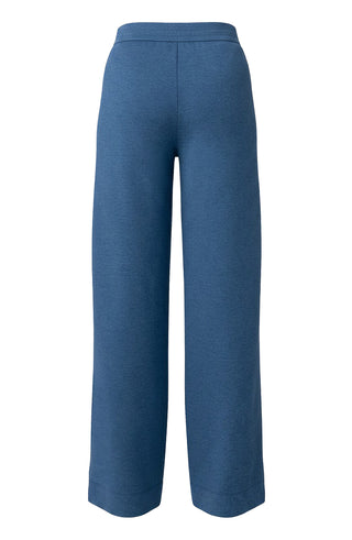 Liverpool Pull on Pleated Wide Leg 30" Inseam Heathered Navy