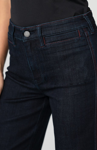 Liverpool Kennedy Straight with Side Stitch Detail 30" Inseam Midnight Eclipse
