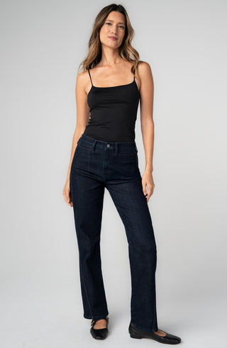 Liverpool Kennedy Straight with Side Stitch Detail 30" Inseam Midnight Eclipse