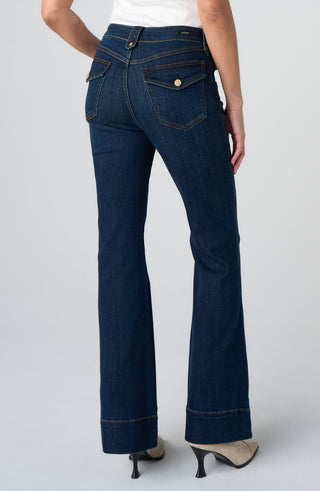 Liverpool Hannah Outlaw Flare " Inseam Duskwood Blue