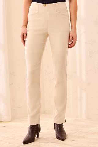 Tribal Flatten It Pull On Ankle Pant Moonstone