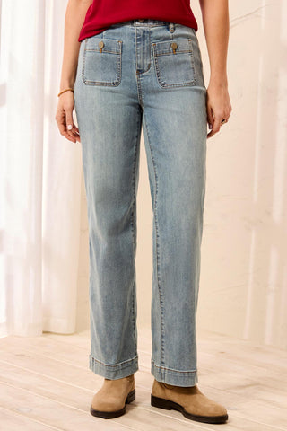 Tribal Sophia Curvy Comfort Stretch Straight Jeans Skylight