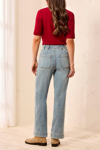 Tribal Sophia Curvy Comfort Stretch Straight Jeans Skylight