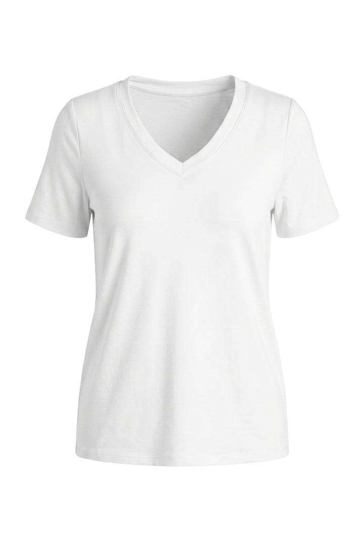 Liverpool Short Sleeve Crew Neck Classic Knit Tee - White