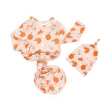 Emerson &amp; Friends Freshly Squeezed Bamboo Gown and Hat Newborn Baby Gift Set