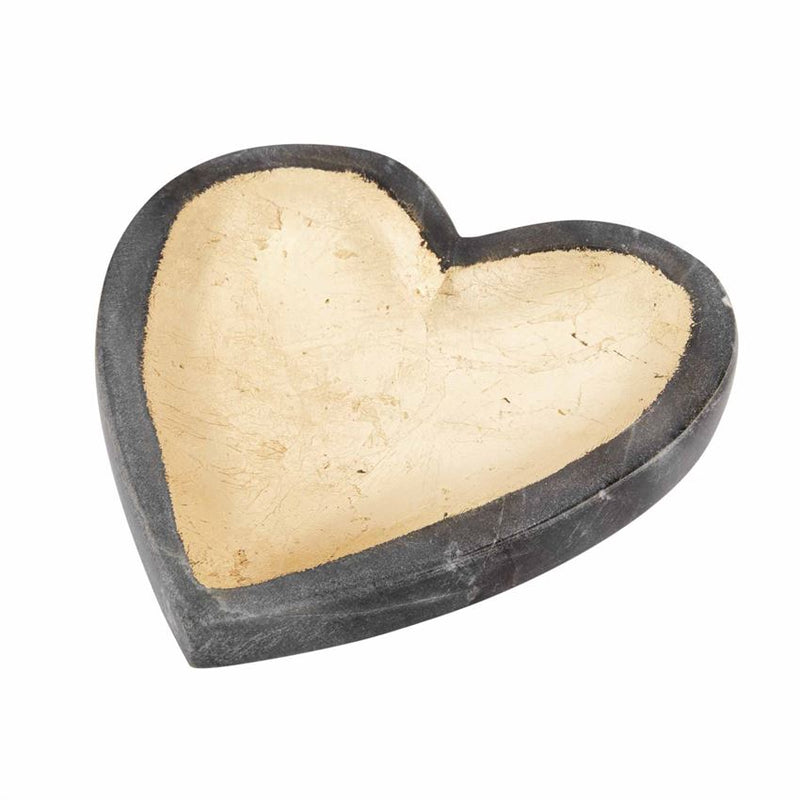 Decorative Hammered Brass Heart Shaped Dish
