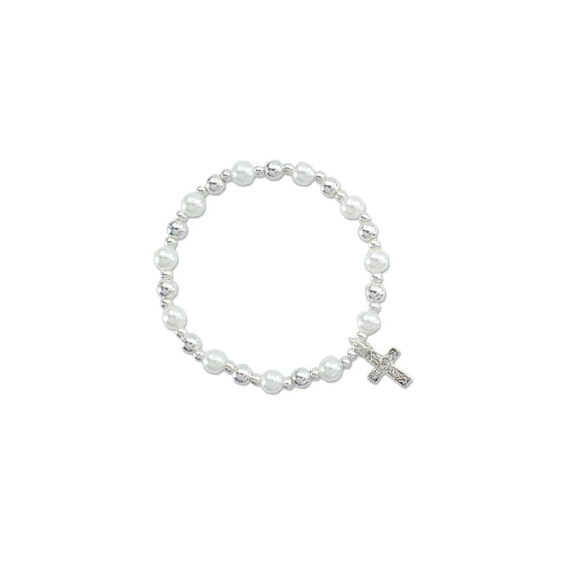 Periwinkle Bracelet - Little Love Pearl Cross 8007020