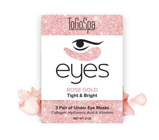 FINAL SALE EYES- Under Eye Masks- Rose Gold 3 Pack