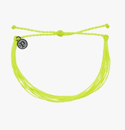 Pura Vida Bright Solid Original Bracelet - Neon Yellow