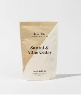 FINAL SALE Notes - Santal And Atlas Candle Refill Kit